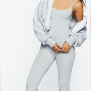 Black fitted cami jumpsuit